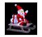 Déco Lumineuse Père Noël Sur Sa Luge 60 LED Blanc Froid 8 Jeux De Lumière
