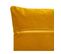 Coussin Déhoussable Ocre En Velours Embossé 40 X 40 Cm