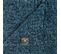 Plaid Chenille Flower Bleu Canard 130 X 180 Cm