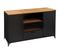 Buffet 2 Portes et 2 Niveaux "cierna" 140cm Noir