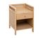 Table D'appoint Table De Chevet 1 Tiroir En Bois Et Cannage En Rotin H 55 Cm