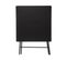 Table D'appoint Pliante Noir En Bois Et Métal 80 X 80 Cm