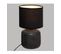 Lampe En Céramique Noire H 26,5 Cm