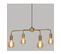 Luminaire Suspension 4 Lampes En Métal Doré D 69 Cm