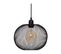 Luminaire Suspension Boule En Métal Noir D 25 Cm