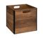 Boite De Rangement En Bois Marron Industriel 31 X 31 Cm