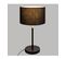 Lampe Droite En Métal Noir Et Doré  H 42 Cm