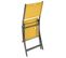 Chaise Pliante Modula Moutarde/graphite Hespéride - Jaune Moutarde