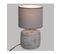 Lampe En Céramique Grise H 26,5 Cm