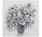 Tableau Toile Murale Peinte Bouquet 58 X 58 Cm