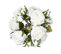 Bouquet De Fleurs Artificielles 14 Roses Blanches D. 23 X H. 40 Cm