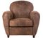 Fauteuil Club "stanis" Effet Cuir Vieilli