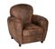 Fauteuil Club "stanis" Effet Cuir Vieilli