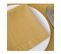 Lot De 4 Serviettes De Table En Coton Ocre 40 X 40 Cm