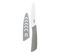 Couteau En Céramique "zirco" 20cm Gris et Blanc