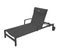 Transat Ocala Inclinable Anthracite/graphite Hespéride - Gris