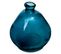 Vase Rond En Verre Recyclé Bleu Orage H 50 Cm