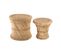 Lot De 2 Tables D'appoint En Corde Beige