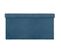 2 En 1 Pouf Pliant Double Et Coffre De Rangement Velours Bleu 76 X H 38 Cm