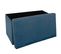 2 En 1 Pouf Pliant Double Et Coffre De Rangement Velours Bleu 76 X H 38 Cm