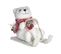 Déco De Noël Ours Blanc à Luge H 18 Cm