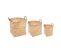 Set De 3 Paniers De Rangement En Bambou