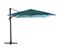 Parasol Déporté Eléa - 3 X 3 Mètres - Bleu Canard Et Gris