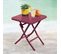 Table D'appoint Pliante 40x40 Greensboro Bordeaux Hespéride - Bordeaux