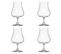 Lot De 4 Verres Design "liqueur" 22cl Transparent