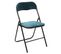 Chaise Pliante Velours Bleu 5five - Bleu Canard