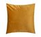 Coussin Déhoussable En Velours Ocre 40 X 40 Cm