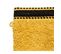 Lot De 2 Gants De Toilette En Coton Jaune Ocre Tissu Éponge 15 X 21 Cm