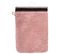 Lot De 2 Gants De Toilette En Coton Rose Tissu Éponge 15 X 21 Cm