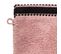 Lot De 2 Gants De Toilette En Coton Rose Tissu Éponge 15 X 21 Cm