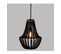 Luminaire Suspension Perles Noires En Bois D 38.5 Cm