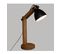 Lampe à Poser Pied En Bois Et Abat-jour En Métal Noir H 56 Cm