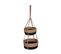 Set De 2 Pots Suspendus En Roseau Et  Corde En Jute