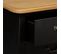 Commode 3 Tiroirs "chrysa" 76cm Noir