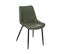 Chaise De Table Assise Vert Kaki Et Pieds En Métal