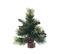 Sapin De Table Artificiel Vert Pommes De Pin Et Baies Rouges H 25 Cm