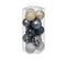 Déco De Sapin Lot De 15 Boules De Noël D 5 Cm - Champagne Bleu Et Argent