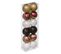 Lot De 12 Boules De Noël "grand Hôtel" 4cm Multicolore