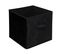 Boite De Rangement En Velours Noir 31 X 31 X 31 Cm