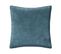 Coussin Déhoussable En Fourrure Bouclée Bleu Orage 45 X 45 Cm