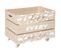 Set De 2 Coffres À Jouets Cagettes Sur Roulettes En Bois Blanc