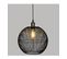 Luminaire Suspension En Métal Filaire Noir et Doré D 34 Cm