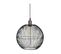 Luminaire Suspension En Métal Filaire Noir et Doré D 34 Cm