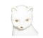 Objet Déco Chat Blanc En Céramique H 26 Cm