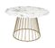 Table De Repas Ronde Design "rayo" 120cm Blanc