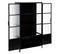 Vitrine 2 Portes Design "tibo" 160cm Noir